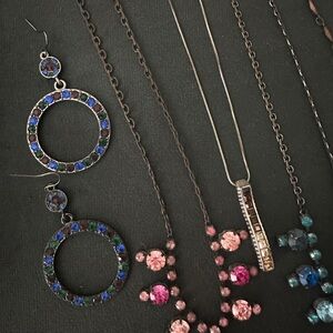Sparkly Multi-Color Jewelry Set